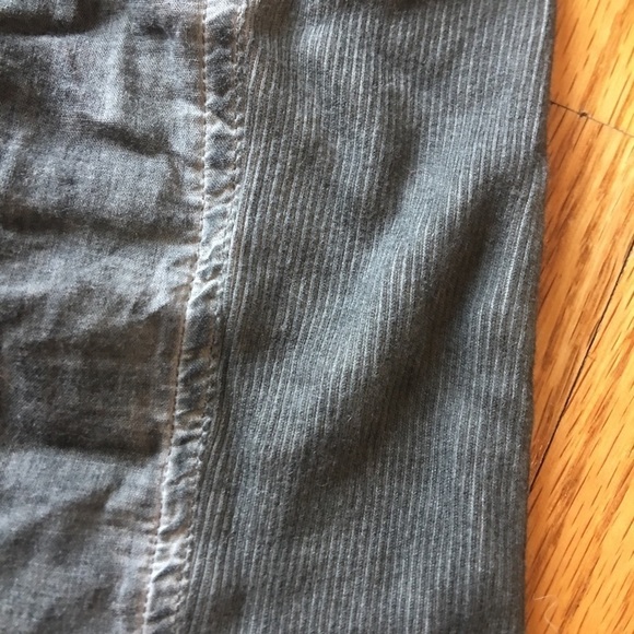 Elan top acid wash type lightweight button up blouse top - Picture 4 of 5